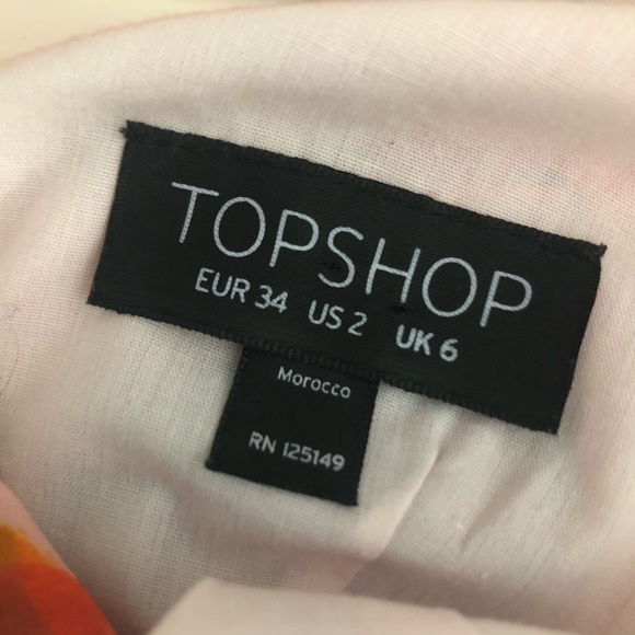 TOPSHOP Pink Floral Dress w/ Cut Out Back - Picture 7 of 8